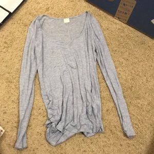 Long sleeve super soft blue top size small